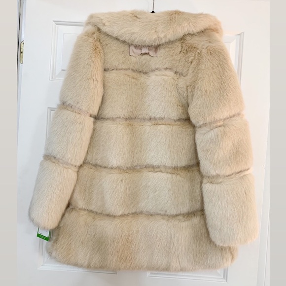 NWT Kate Spade Faux Fur 32 Tunic Coat - Picture 2 of 8